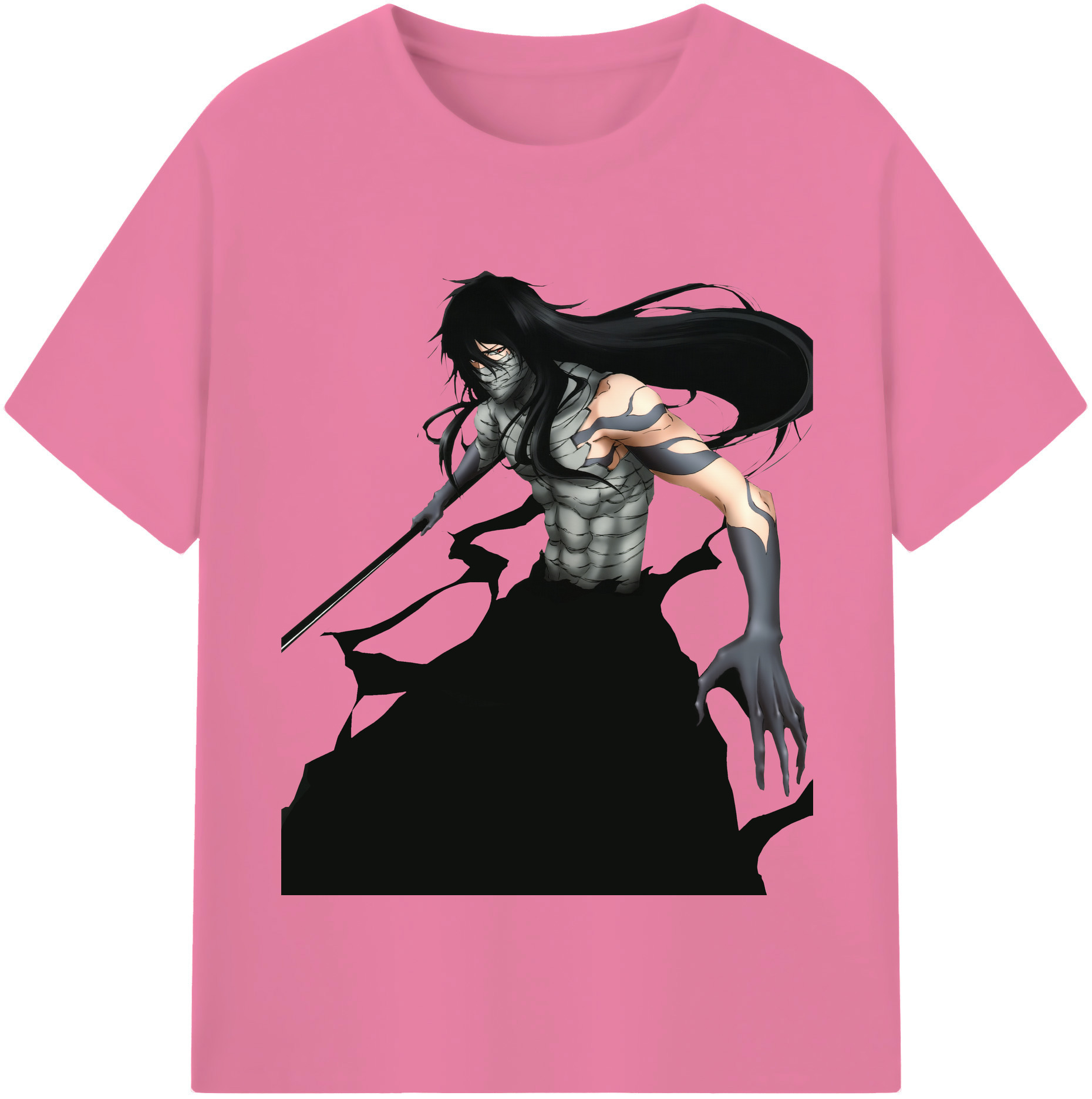 （画像用） ブリーチ 黒崎一護（くろさき いちご）BLEACH Kurosaki Ichigo 綿100％半袖Tシャツ（フロントプリント）